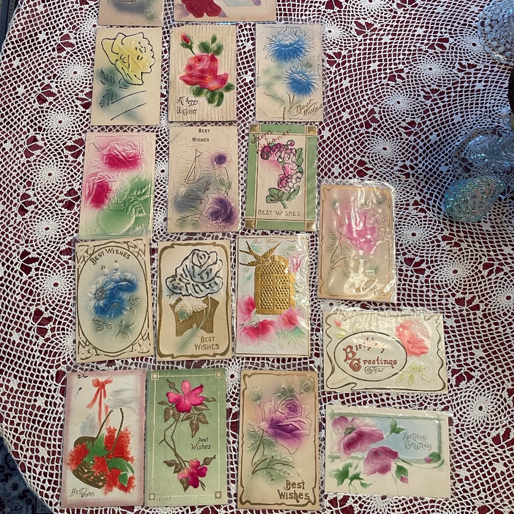 18 Vintage post cards 1908-1912